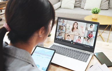 Person Participating in Video Call